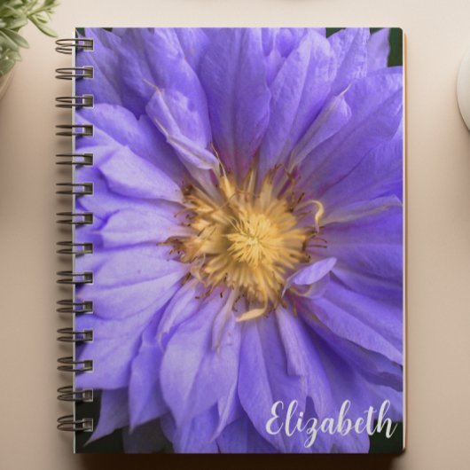 Blumenfotografie Elegante Lila Blume Notizblock