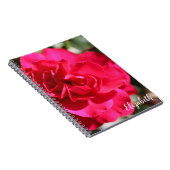 Blumenfotografie Elegante Rosa Custom Notizblock (Rechte Seite)