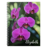 Blumenfotografie Elegantes Lila Orchid Custom Notizblock (Vorderseite)