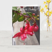 Blumenfotografie Personalisiert 65. Geburtstag Karte (Gelbe Blume)