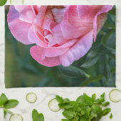 Blumenfotografie, Pink Peony Blume Geschirrtuch (Gefaltet)