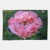 Blumenfotografie, Pink Peony Blume Geschirrtuch (Horizontal)