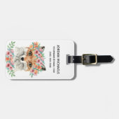 BlumenFox | addieren Ihren Namen Gepäckanhänger (Vorderseite horizontal)