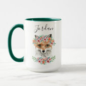 BlumenFox | addieren Ihren Namen Tasse (Links)