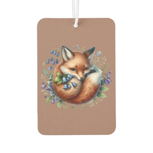 Blumenfox Botanische Holzkunst Autolufterfrischer (Rückseite)