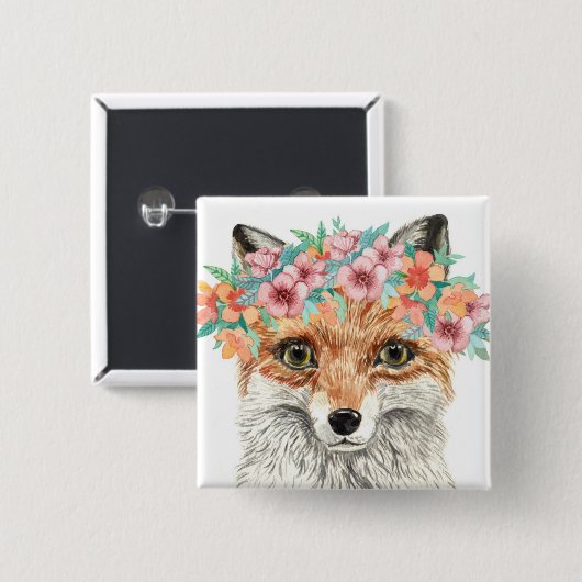 BlumenFox Button (Vorne & Hinten)