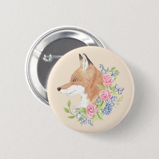BlumenFox Button (Vorne & Hinten)