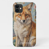 Blumenfox: Ein Fuchs unter Blumen Case-Mate iPhone Hülle (Rückseite)