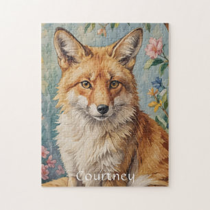 Blumenfox: Ein Fuchs unter Blumen Puzzle
