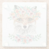 BlumenFox Glasuntersetzer (Rückseite)