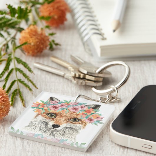 BlumenFox Schlüsselanhänger (Vorderseite rechts)