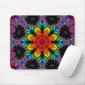 BlumenFraktal Mousepad (Mit Mouse)