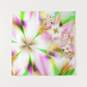Blumenfraktal Wandteppich (Vorderseite (Horizontal))