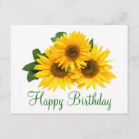 Wee Blue Coo Grußkarte – Sonnenblumen-Motiv, 17,5x12,5 Cm | Für Geburtstag, Dank Oder Einfach So