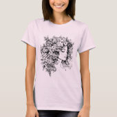 Blumenfrau begegnet Art T - Shirt für Mädchen/Frau (Vorderseite)
