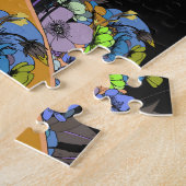 Blumenfrau Blumenkrone Puzzle (Seite)