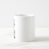 Blumenfrau Floral Silhouette Tasse (Mittel)