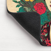 Blumenfrau Mousepad (Ecke)
