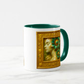 Blumenfrau-Porträt Tasse (VorderseiteRechts)