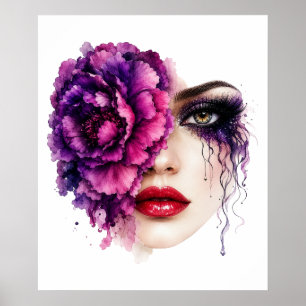 Blumenfrau Poster