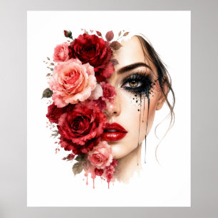 Blumenfrau Poster