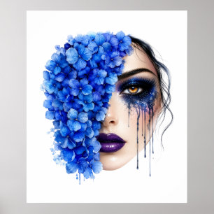 Blumenfrau Poster