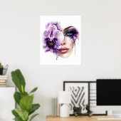 Blumenfrau Poster (Heimbüro)