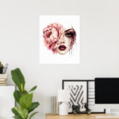 Blumenfrau Poster (Heimbüro)