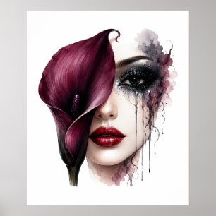 Blumenfrau Poster