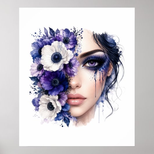 Blumenfrau Poster (Vorne)