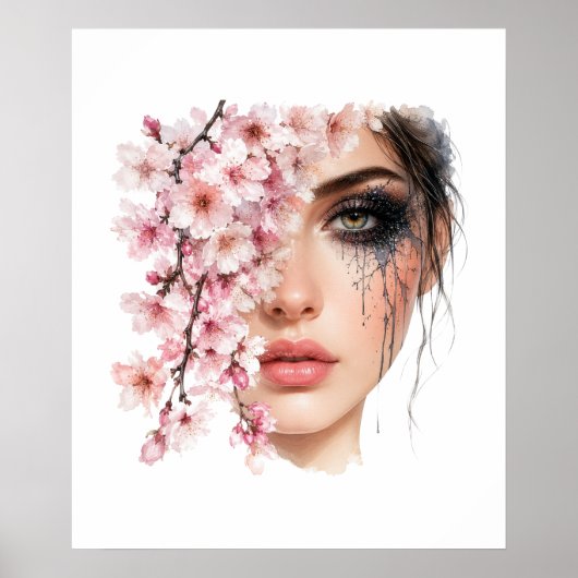 Blumenfrau Poster (Vorne)