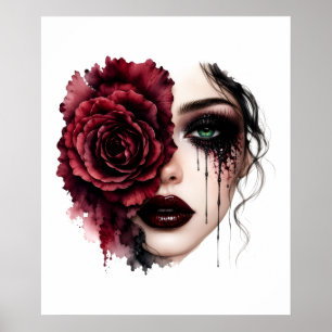 Blumenfrau Poster