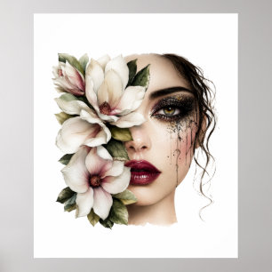 Blumenfrau Poster