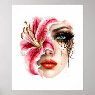 Blumenfrau Poster