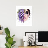 Blumenfrau Poster (Heimbüro)