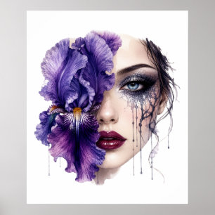 Blumenfrau Poster