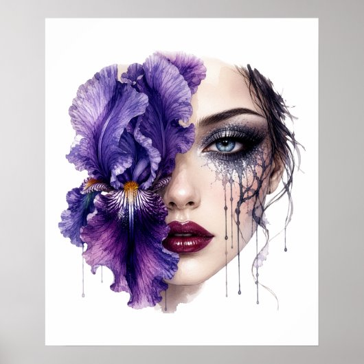 Blumenfrau Poster (Vorne)