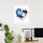 Blumenfrau Poster (Heimbüro)