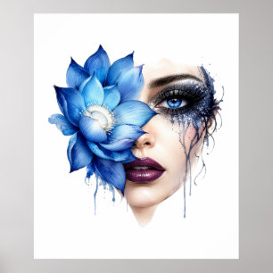 Blumenfrau Poster