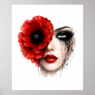 Blumenfrau Poster