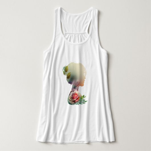 Blumenfrau tank top (Design Vorderseite)