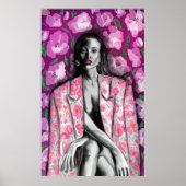 Blumenfrauen Fantasy Poster drucken - Malerei Art (Vorne)