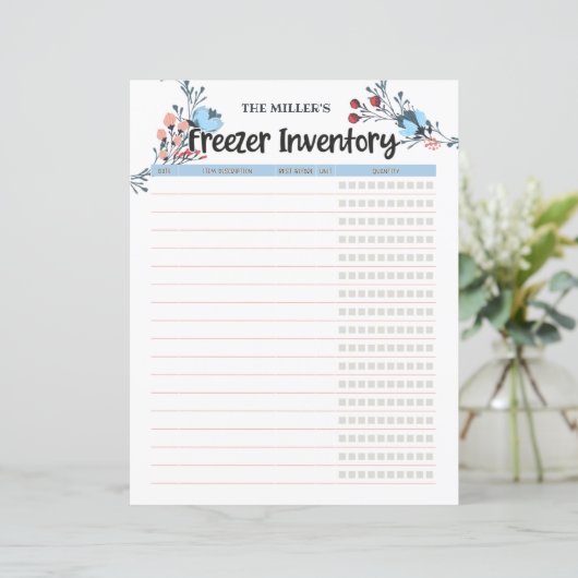 Blumenfreezer Inventory Blue (Stehend Vorderseite)