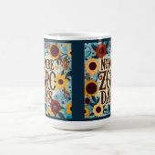 Blumenfreie Tage Inspirierend Quoteninspiritivität Kaffeetasse (Mittel)