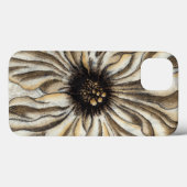 Blumenfresco auf Tan Hintergrund Case-Mate iPhone Hülle (Rückseite (Horizontal))