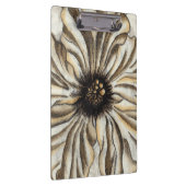 Blumenfresco auf Tan Hintergrund Klemmbrett (Rechts)