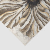 Blumenfresco auf Tan Hintergrund Seidenpapier (Ausschnitt)