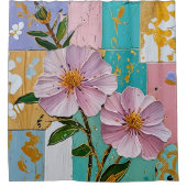 Blumenfreude Duschvorhang (Vorderseite)