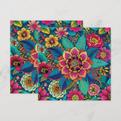 Blumenfreude Einladung (Vorne/Hinten)