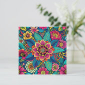 Blumenfreude Einladung (Stehend Vorderseite)